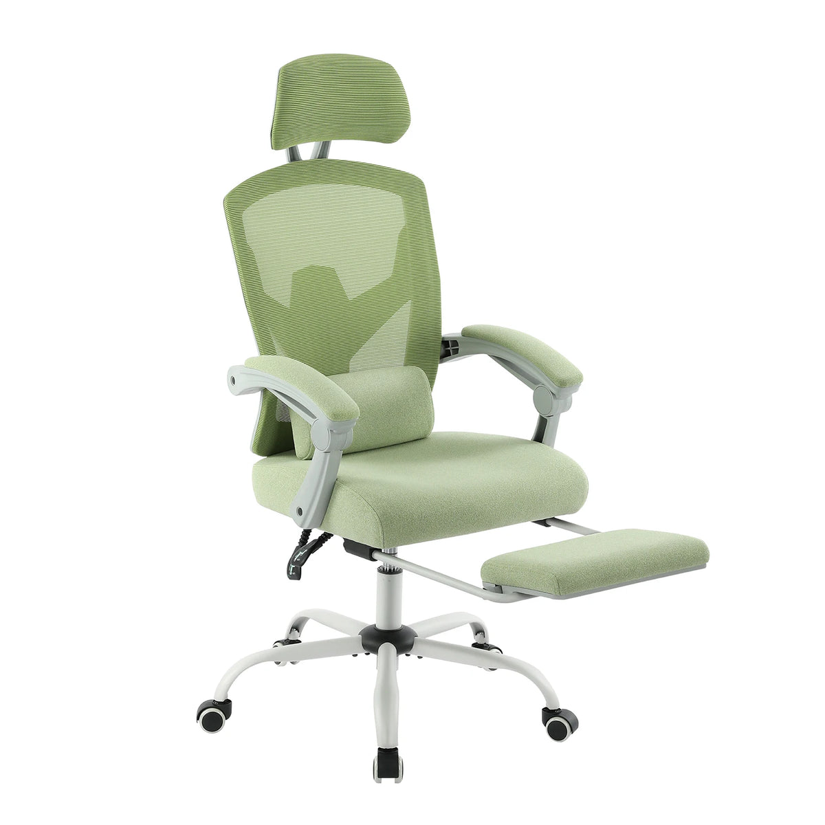 Chaise Bureau Ergonomique Inclinable — Mesh, Repose-Pieds & Tête Réglable