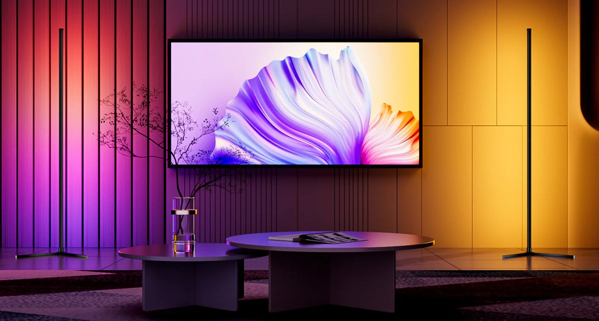 Lampadaire LED RGB Intelligent — Ambiance Salon & Coin | App & Musique