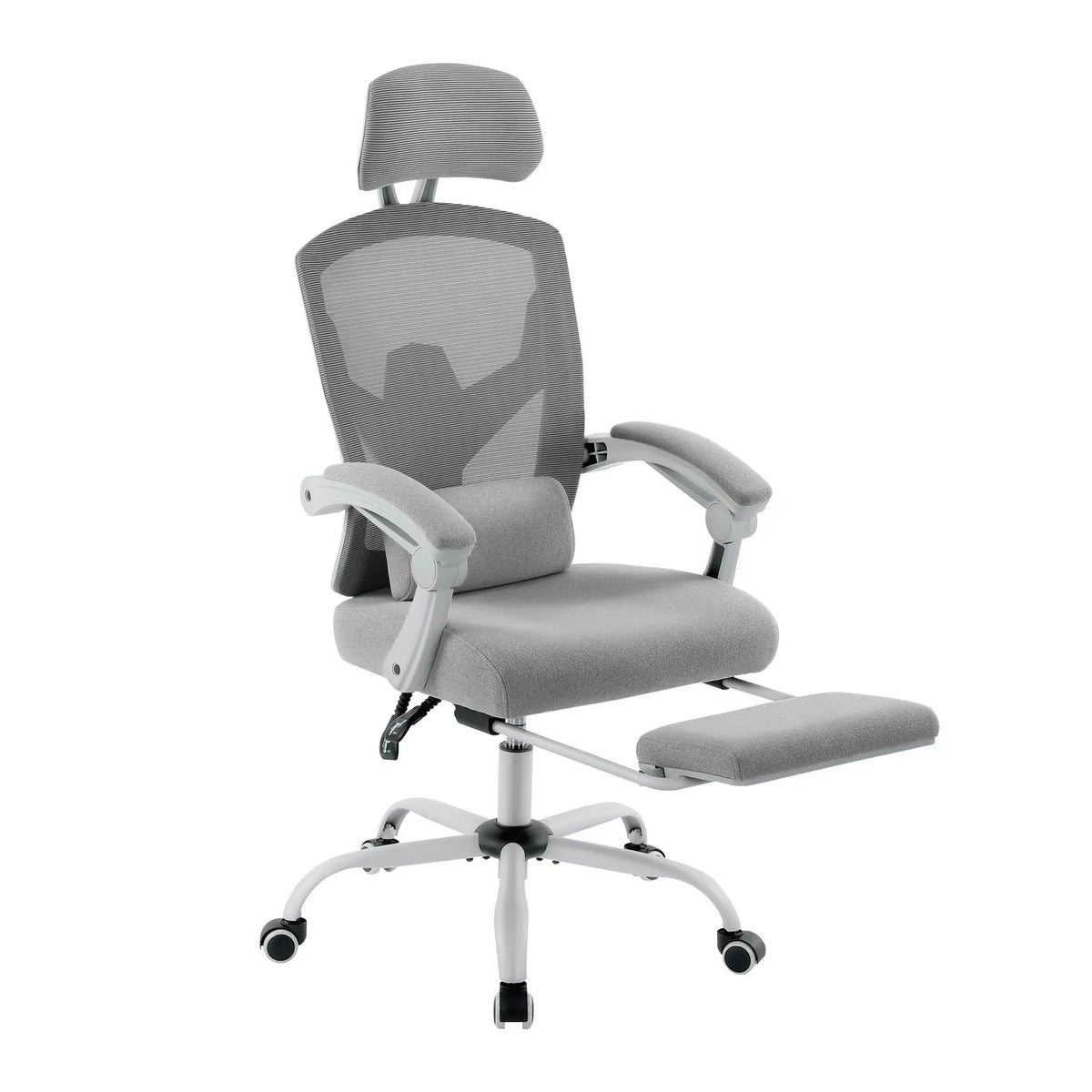 Chaise Bureau Ergonomique Inclinable — Mesh, Repose-Pieds & Tête Réglable