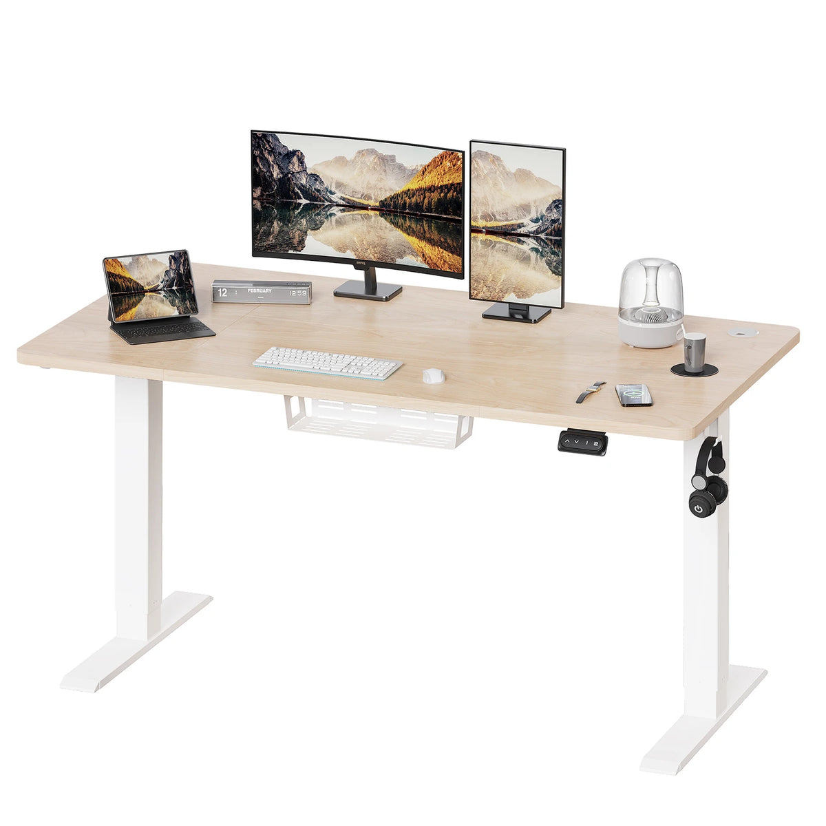 Bureau Assis-Debout Électrique 140×60 cm — Standard Motorisé XL