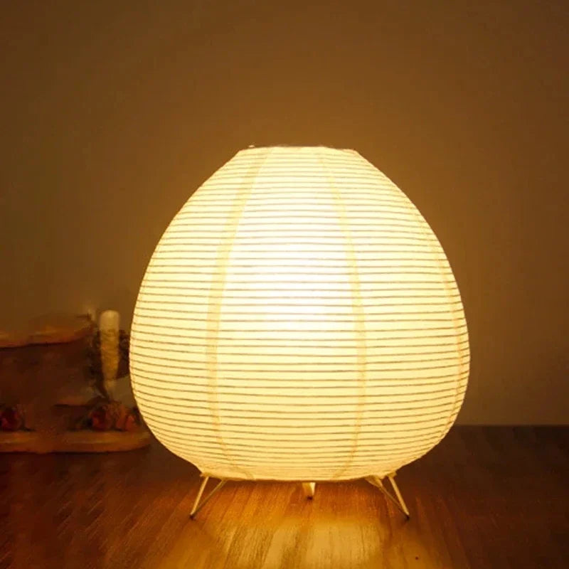 Lampe de Table LED Lanterne Japonaise — Papier Riz | Déco Bureau & Chambre