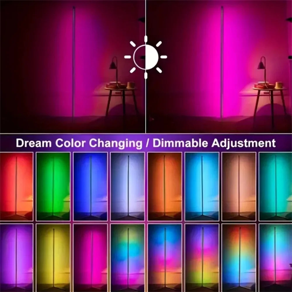 Lampadaire LED RGB Intelligent — Ambiance Salon & Coin | App & Musique